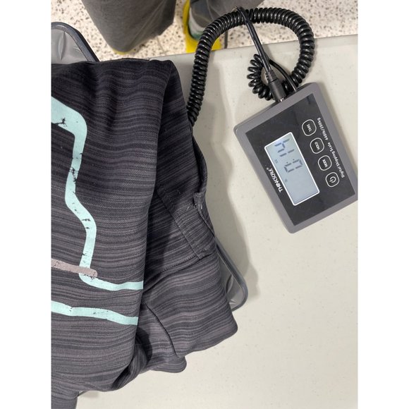 J. America Bull Steer Roping Head Pullover Hoodie Womens S Stripe Gray Polyester - Picture 7 of 7